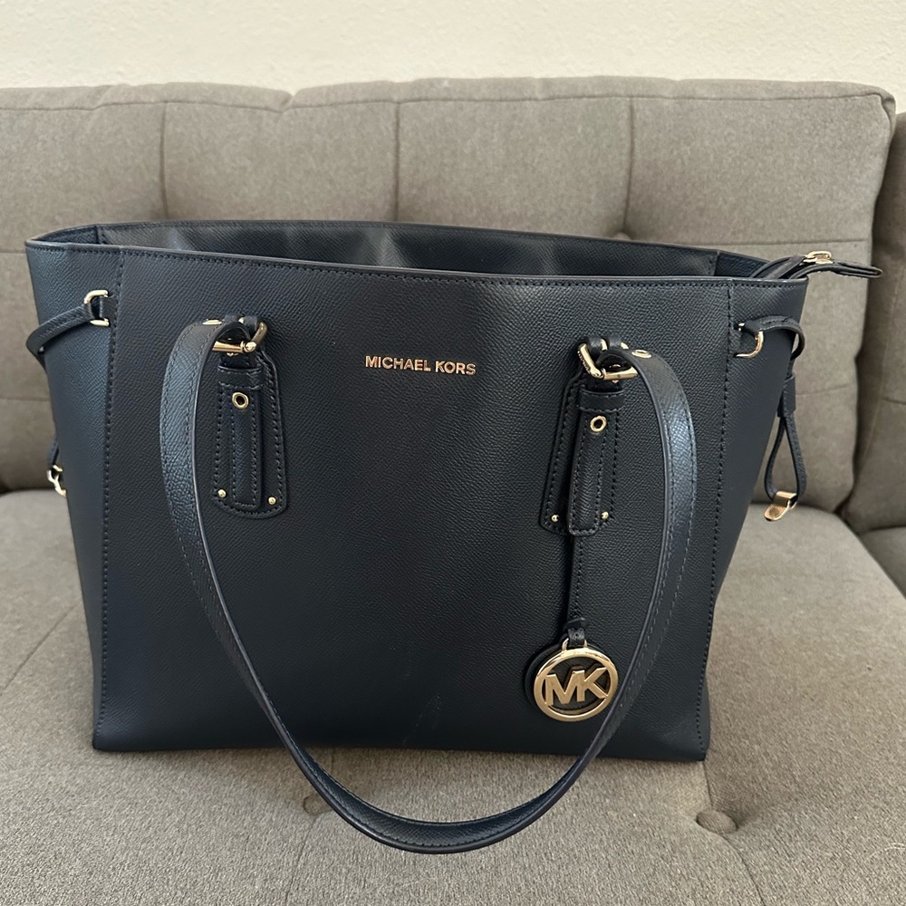 Michael Kors Medium Crossgrain Leather Tote Bag